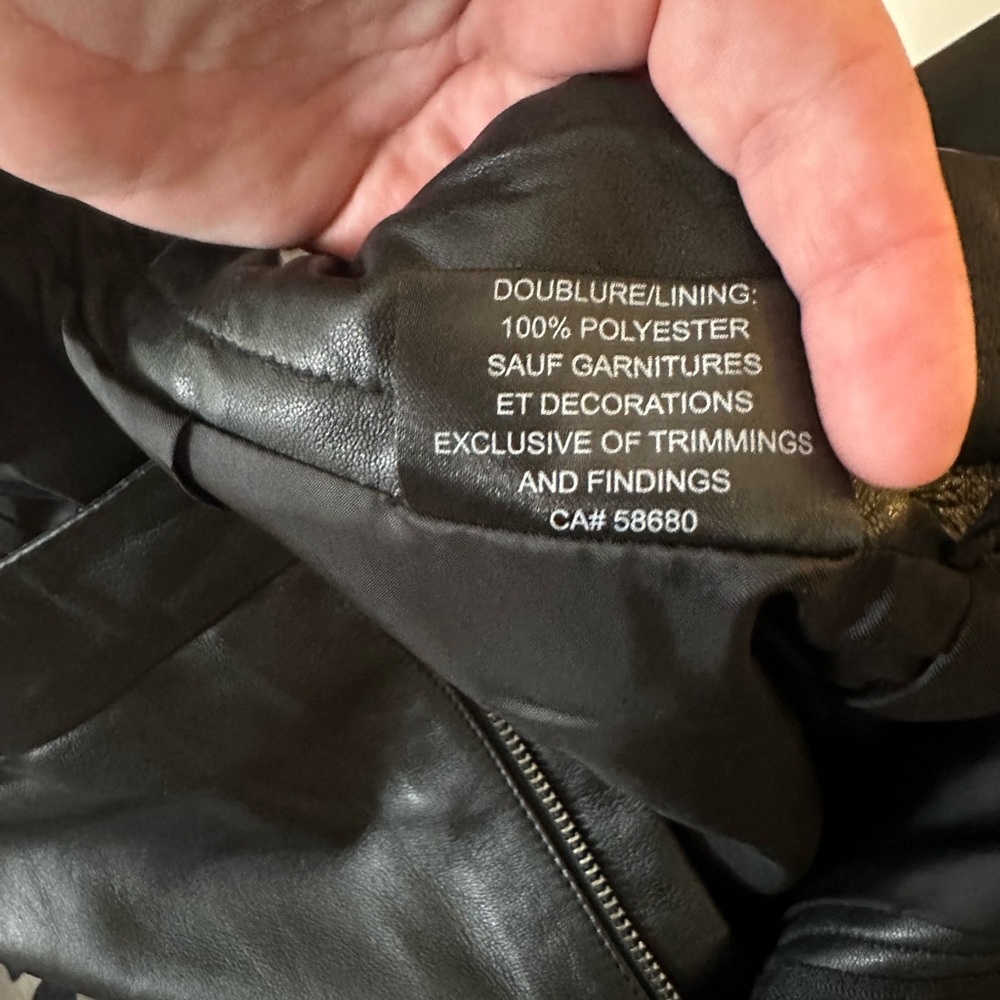 Bod & Christensen Black 100% Leather Samantha Wide Leg Chic Pants NWT Size 8 - Picture 9 of 14